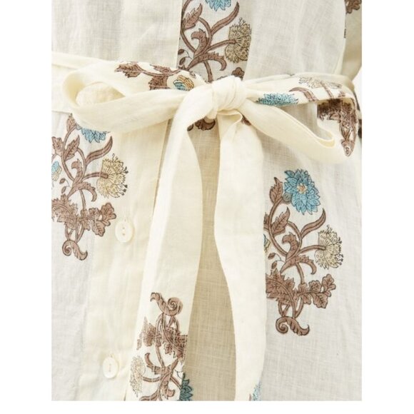 HANNAH ARTWEAR Rhea Floral-print Linen Mini Dress - Picture 3 of 16